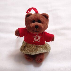 EUC Starbucks 2018 Bearista Girl Plush Christmas ornament